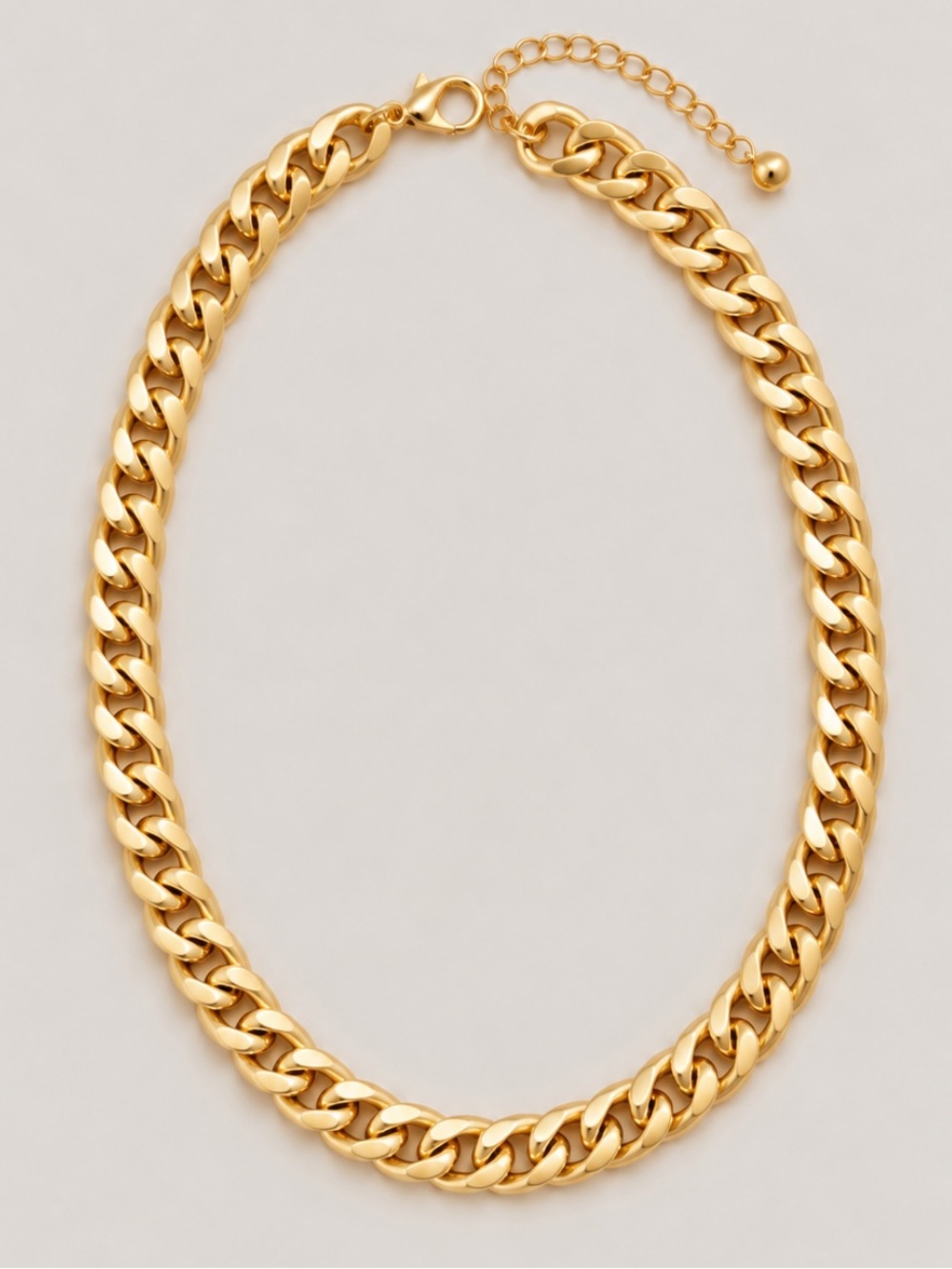 New! Gold Cuban Chain Link Necklace NWOT